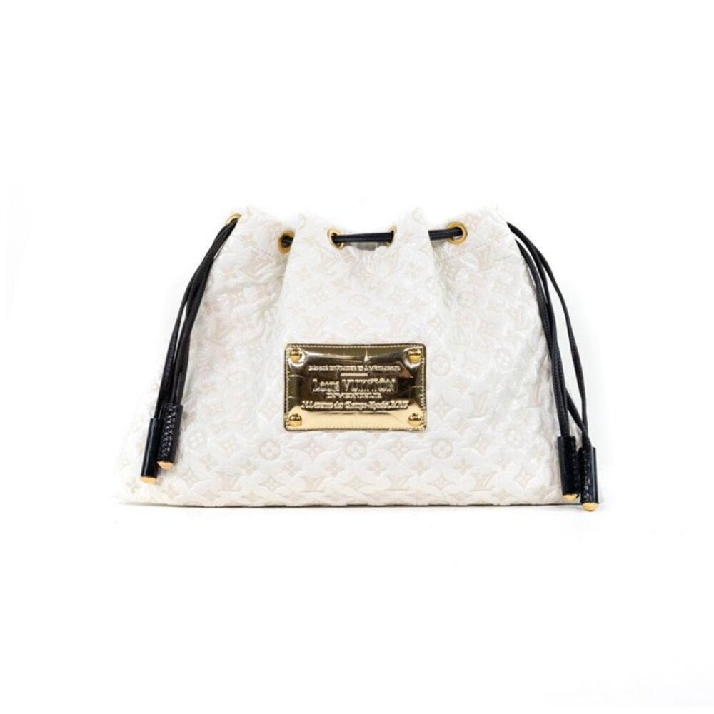 Louis Vuitton White Monogram Squishy Tote Bag